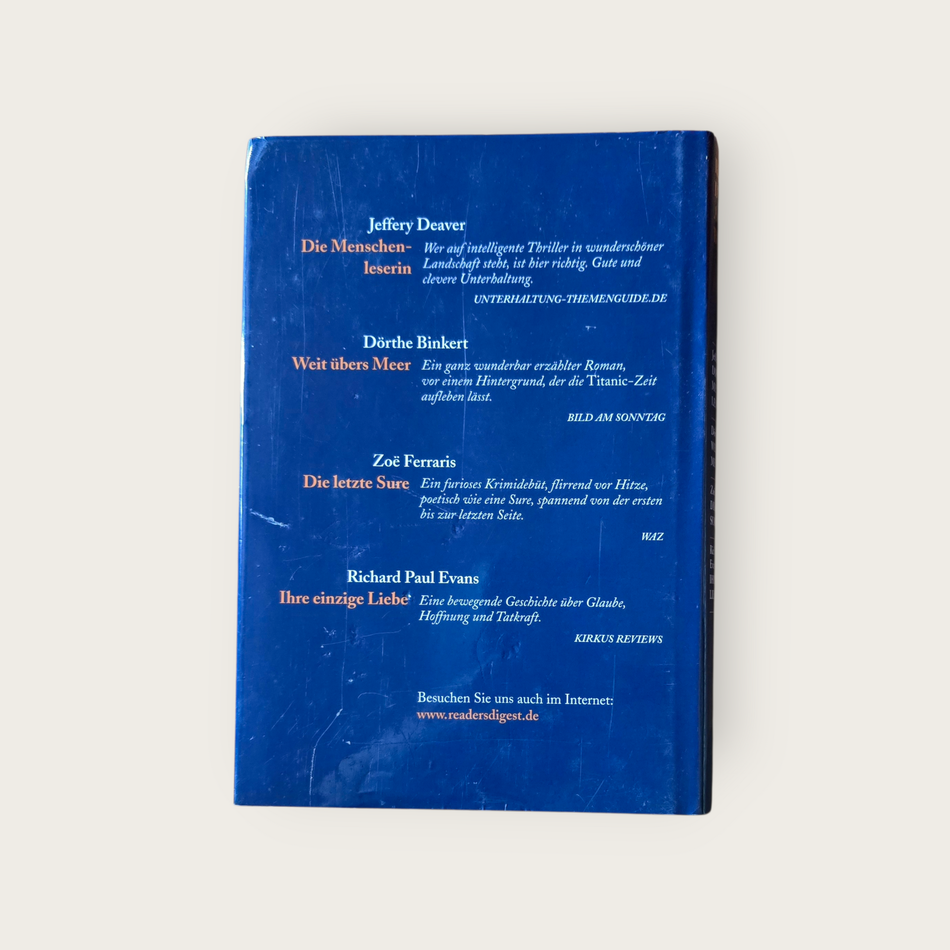 READER´S DIGEST Auswahlbücher  Die Menschen-Leserin / Weit übers Meer / Die letzte Sure / Ihre einzige Liebe