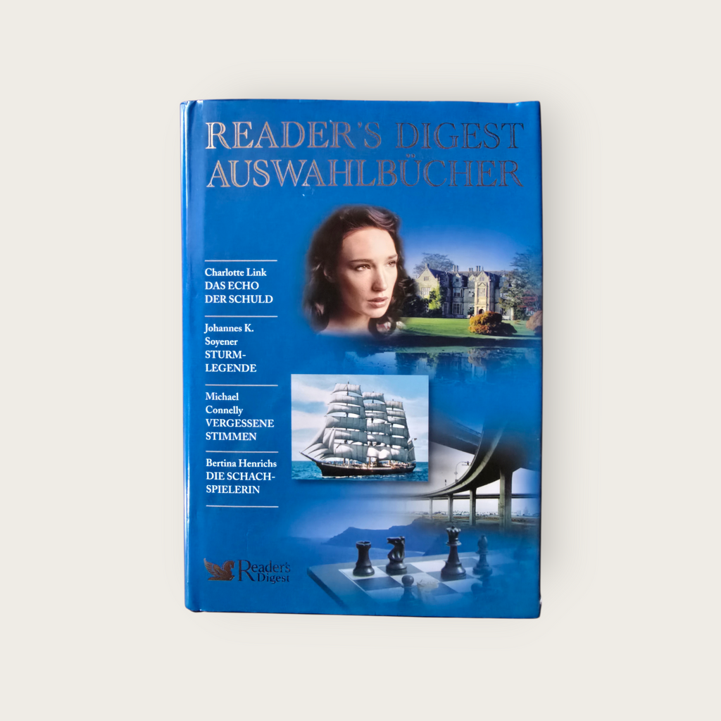 READER´S DIGEST Auswahlbücher  Das Echo der Schuld/Sturm Legende/Vergessene Stimmen/ Die Schachspielerin (2008)