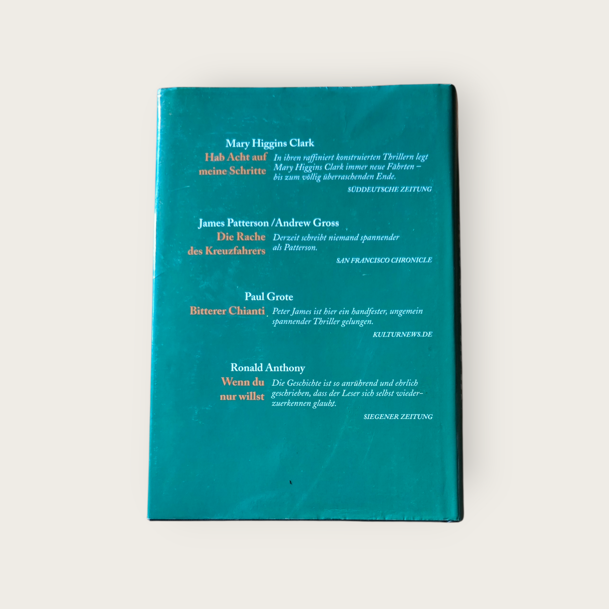 READER`S DIGEST Auswahlbücher  Hab acht auf meine Schritte/ Die Rache des Kreuz- Fahrer/Bitterer Chianti/Wenn du nur willst
