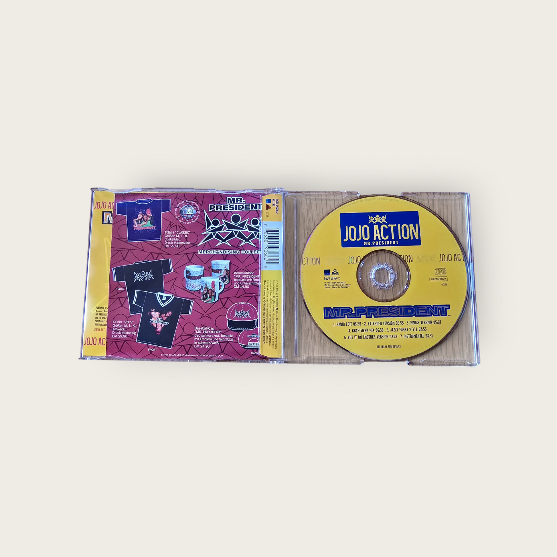 Maxi / Single Mr. President - Jojo Action, 1997, Eurodance