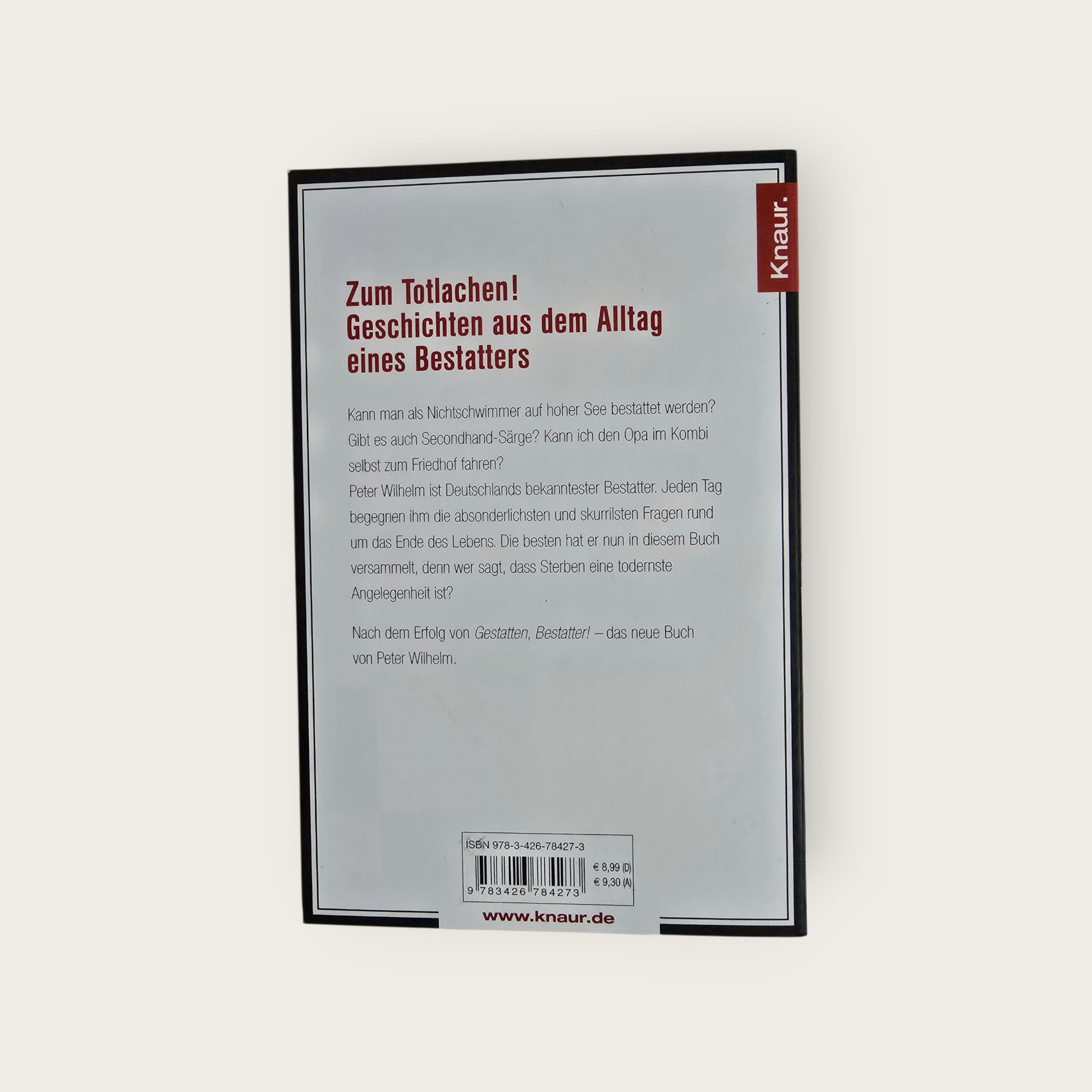 Buch Darf ich meine Oma selbst verbrennen?  P. Wilhelm (2011) zu verschenken