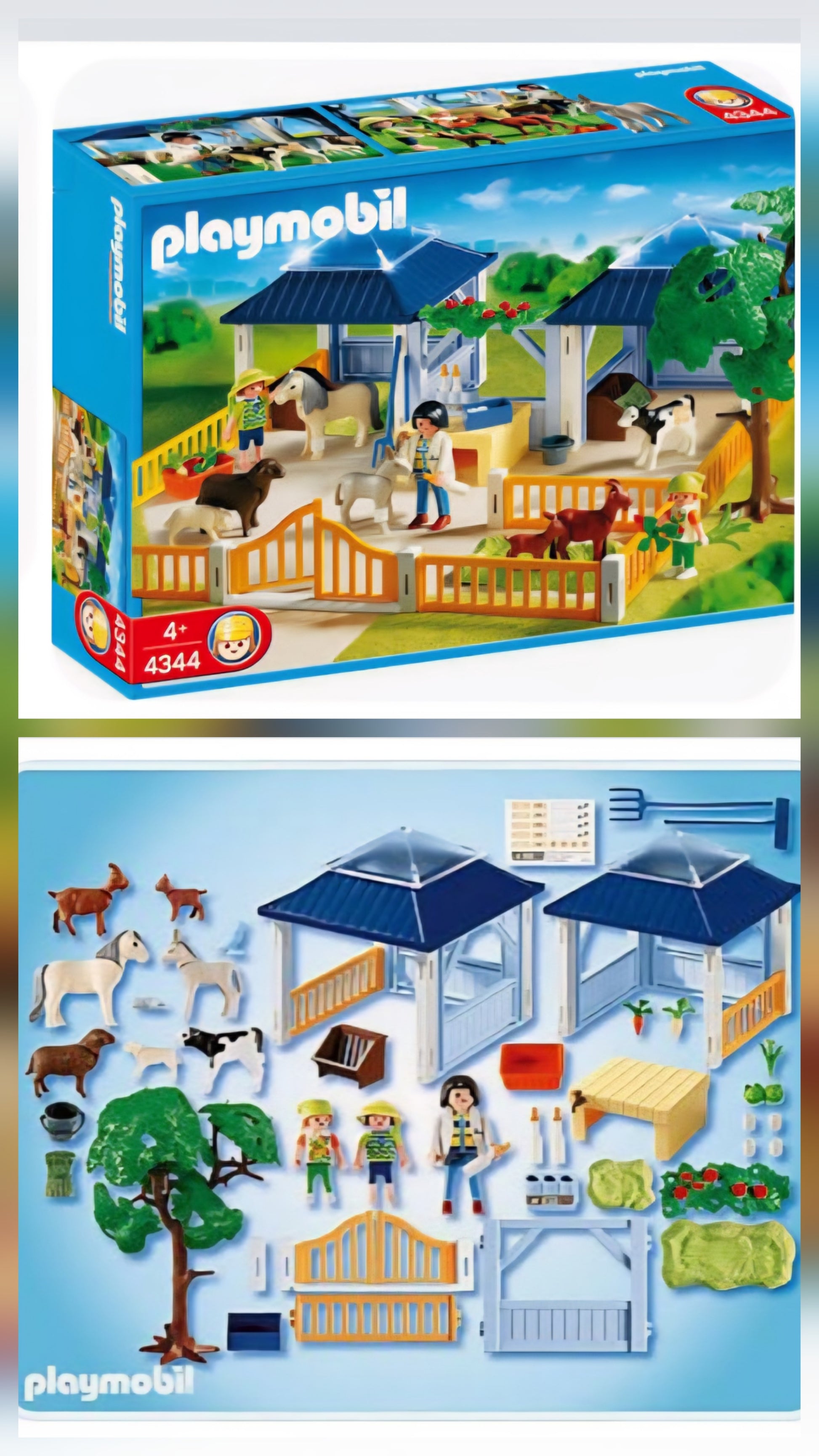 Playmobil Tierpflegestation Seiten-Wand 4344/30266180