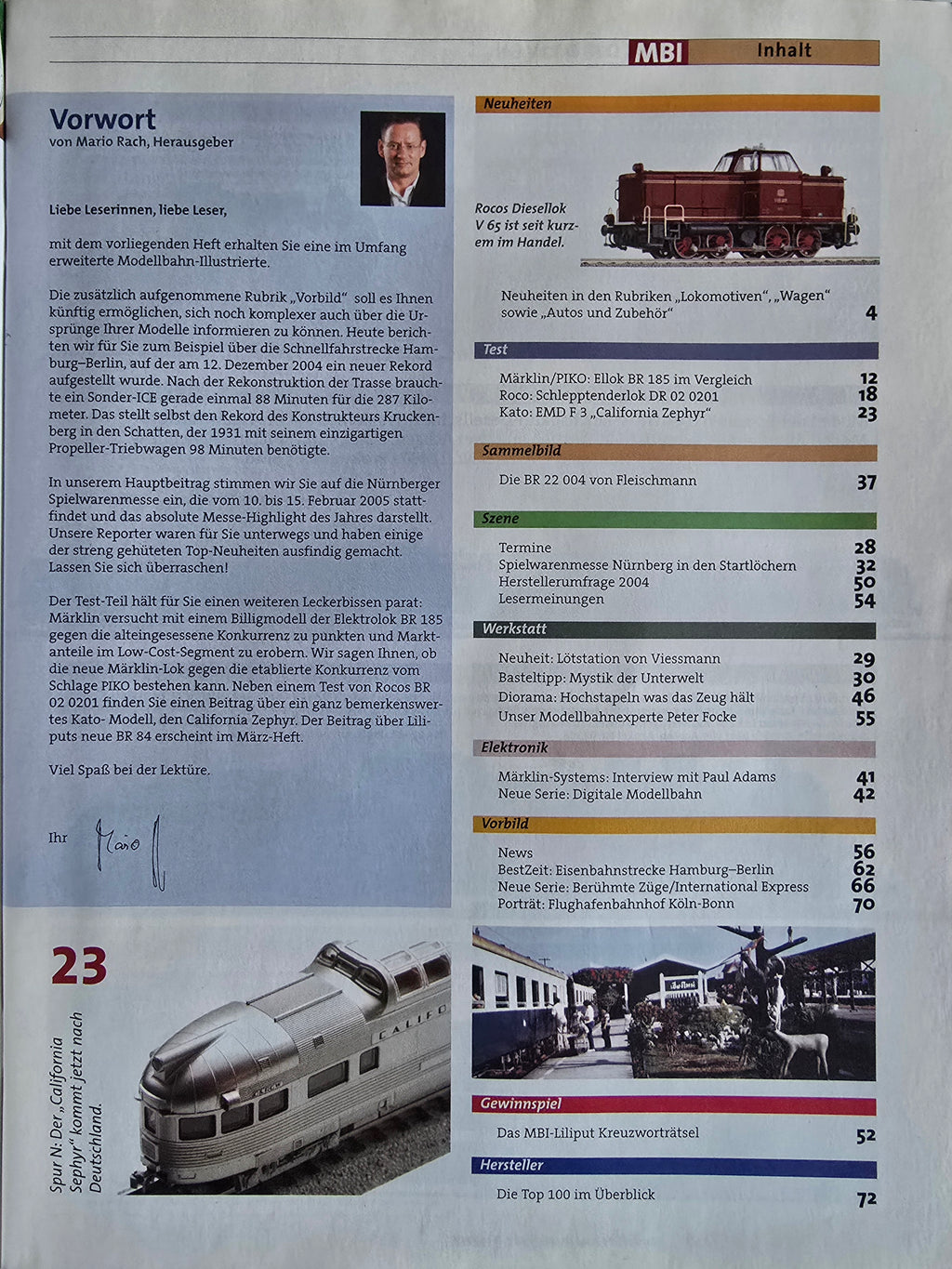 Zeitschrift Modellbahn Illustrierte 02/2005