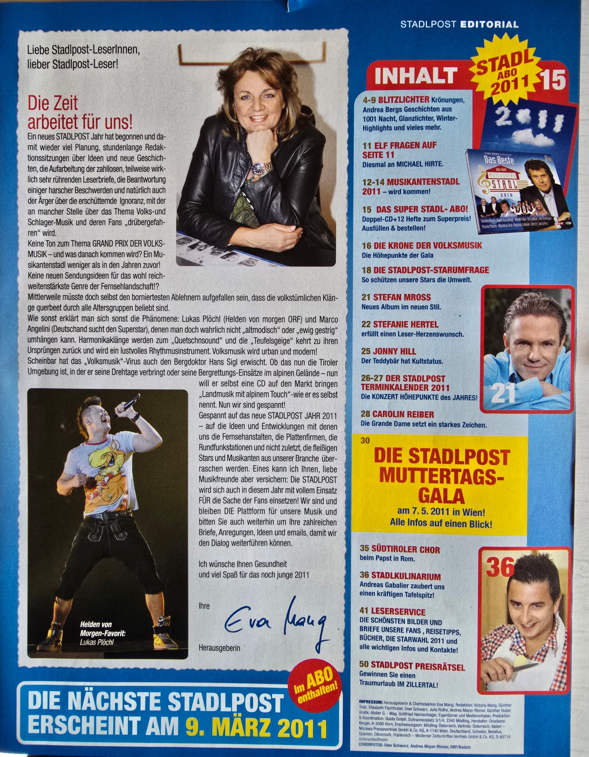 Zeitschrift Stadl Post 2/2011