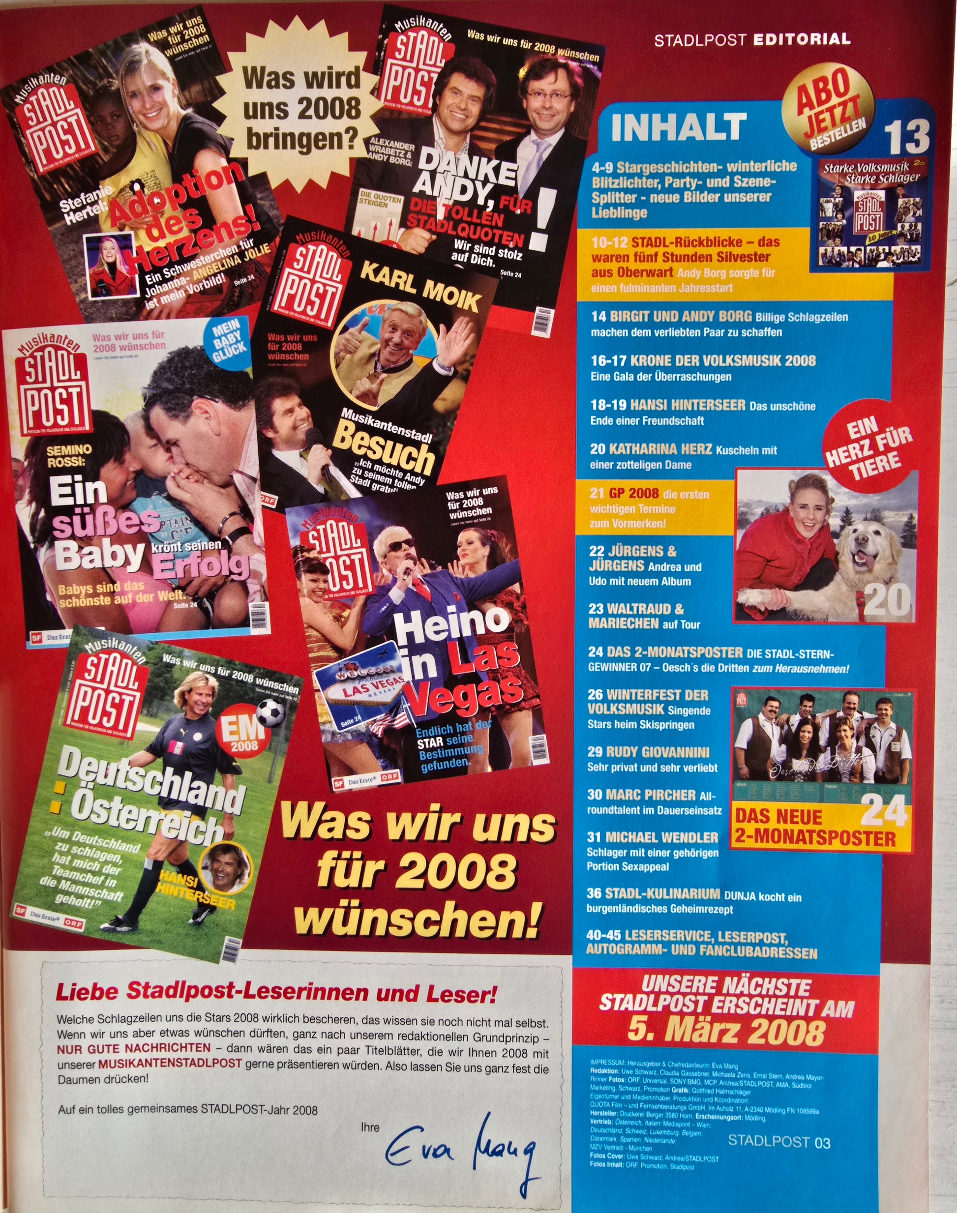 Zeitschrift Stadl Post Nr.2/2008
