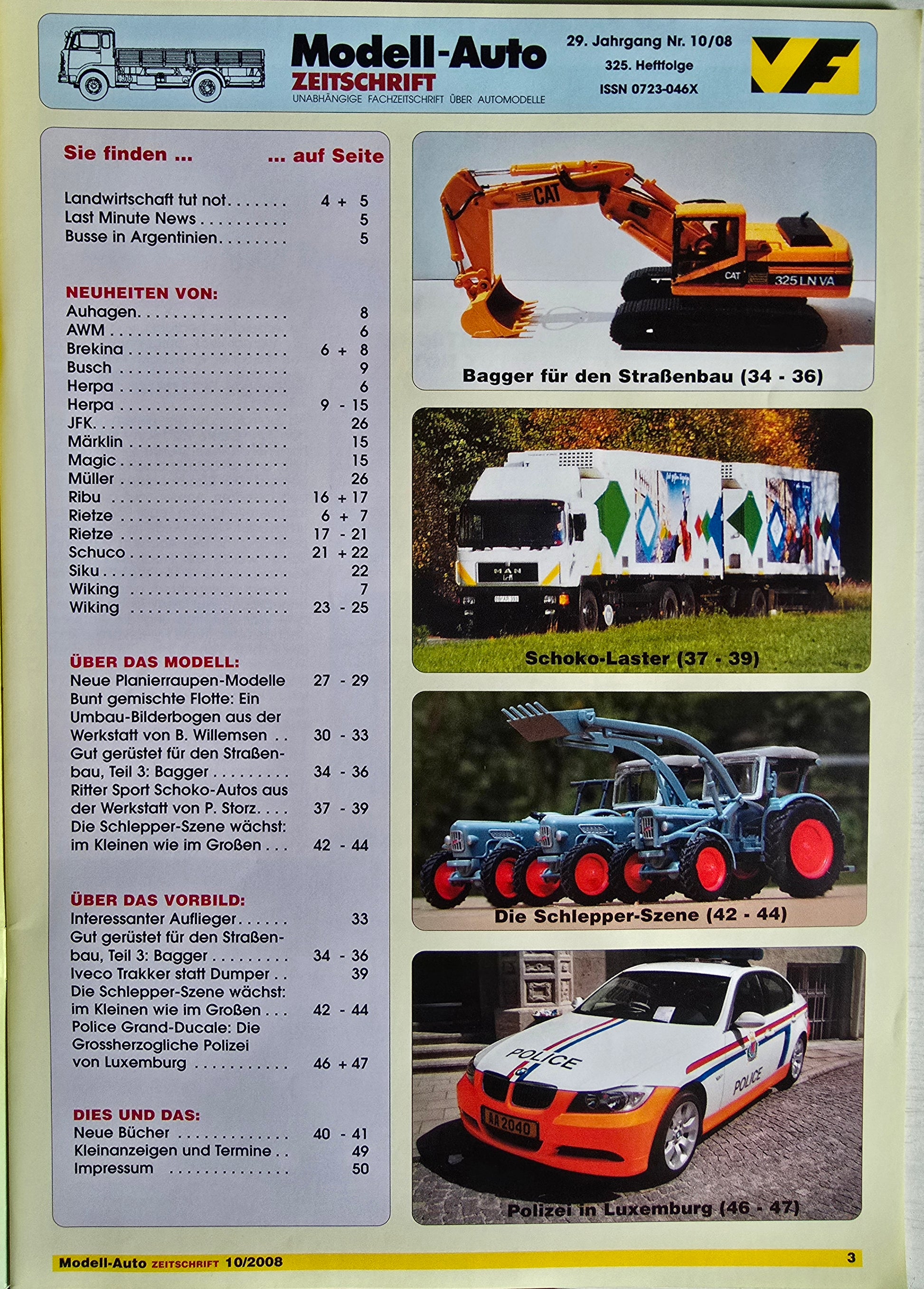 Zeitschrift Modell-Auto 10/08