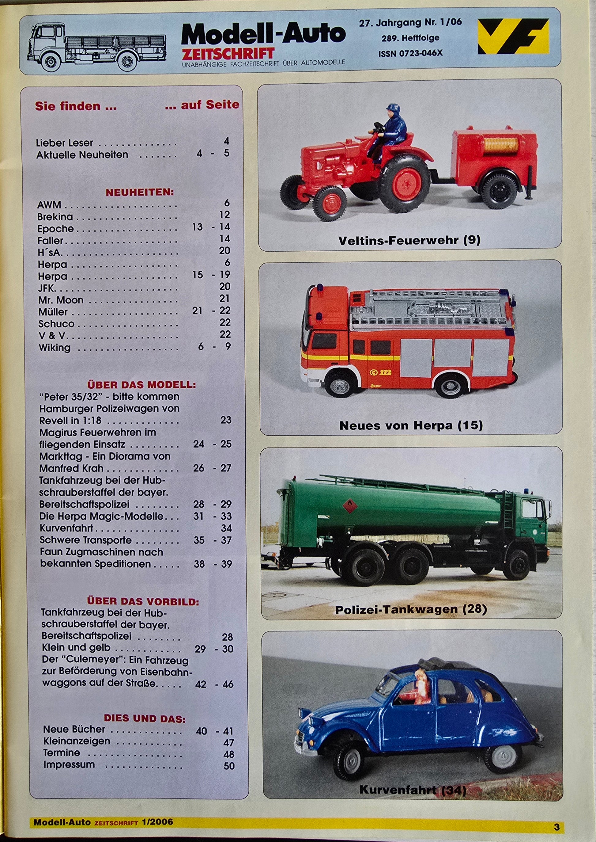 Zeitschrift Modell-Auto 01/06