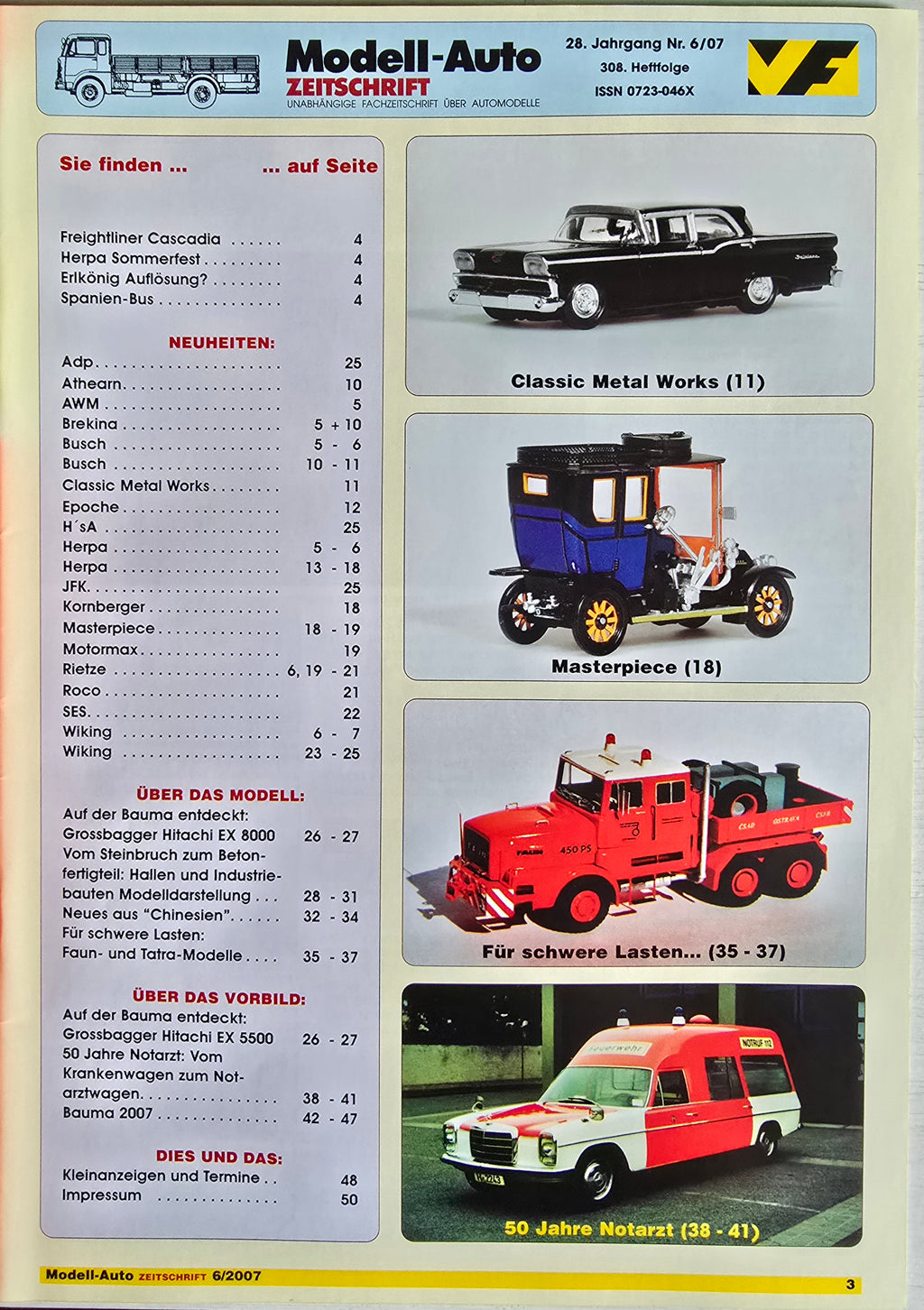 Zeitschrift Modell-Auto 06/07