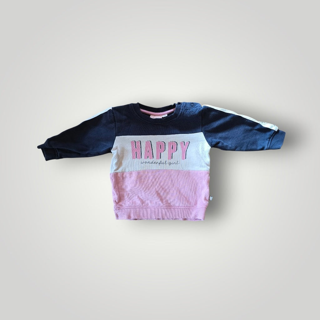 Liegelind Mädchen Pulli mit Happy Aufdruck Gr.80
