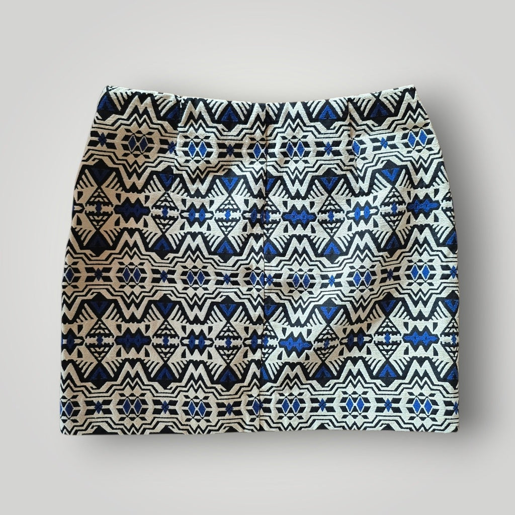 H&M Divided Damen Mini Rock mit Muster Gr. 34