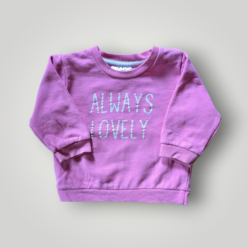 Ergee Mädchen Pulli rosa mit Aufdruck Gr. 80