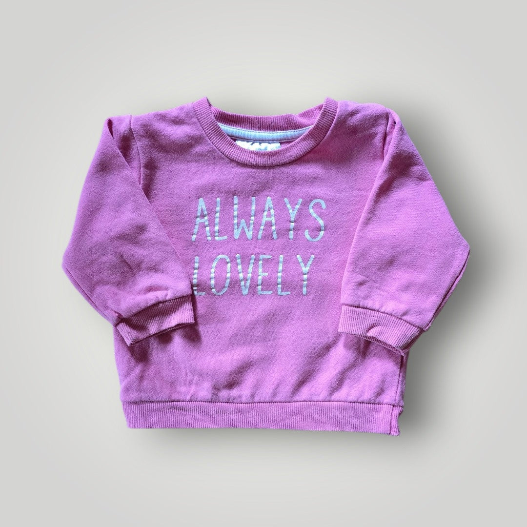Ergee Mädchen Pulli rosa mit Aufdruck Gr. 80