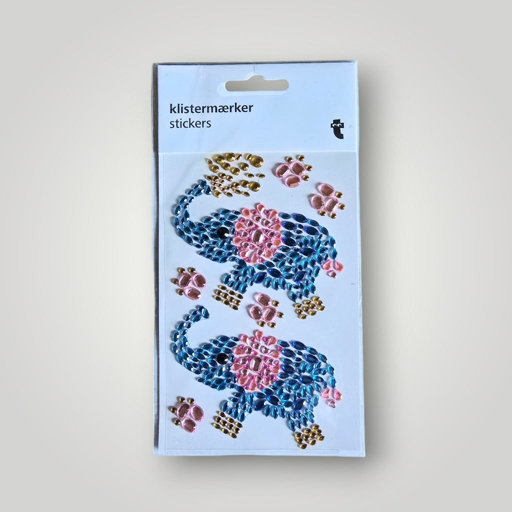 Sticker Glitzer Steine Elefanten OVP