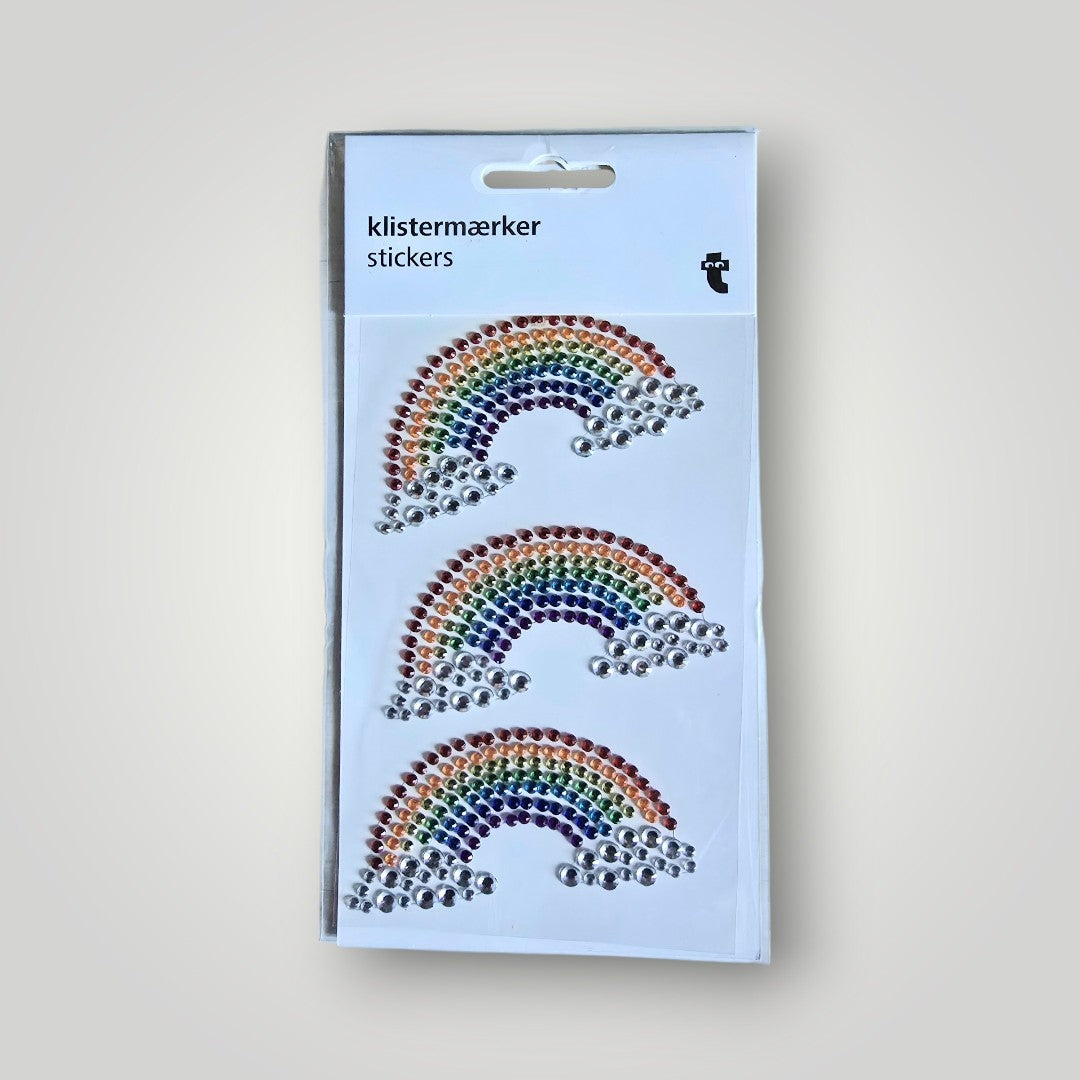 Sticker Glitzer Steine Regenbogen OVP