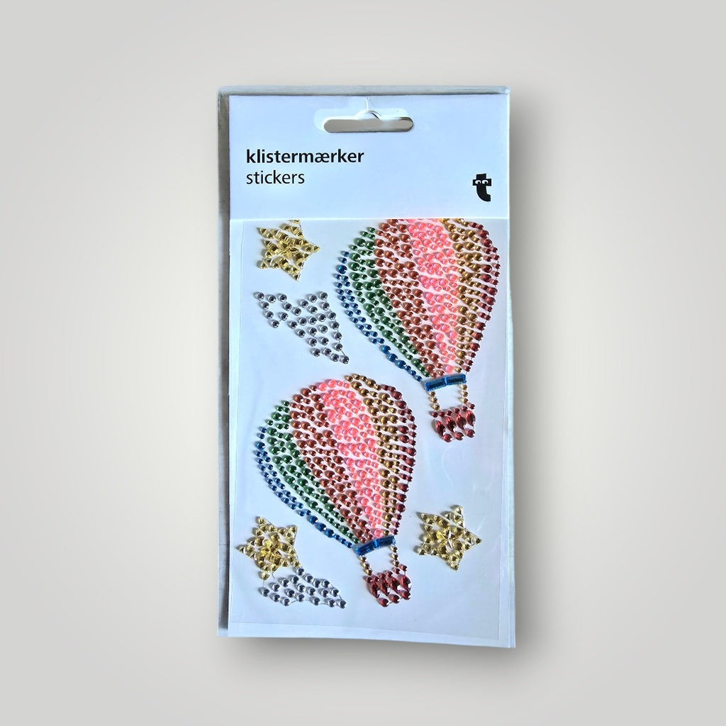 Sticker Glitzer Steine Ballons OVP