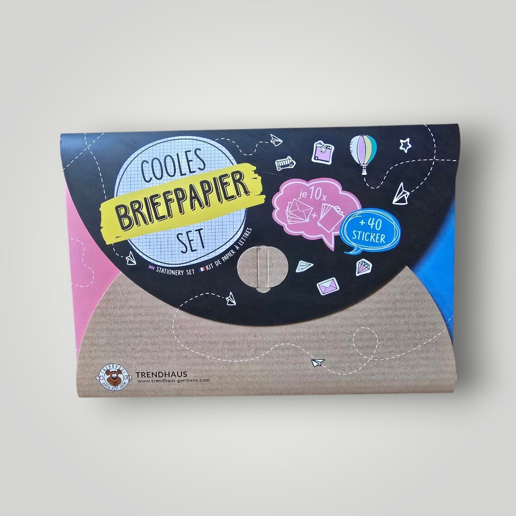 Briefpapier Set mit Stickern OVP