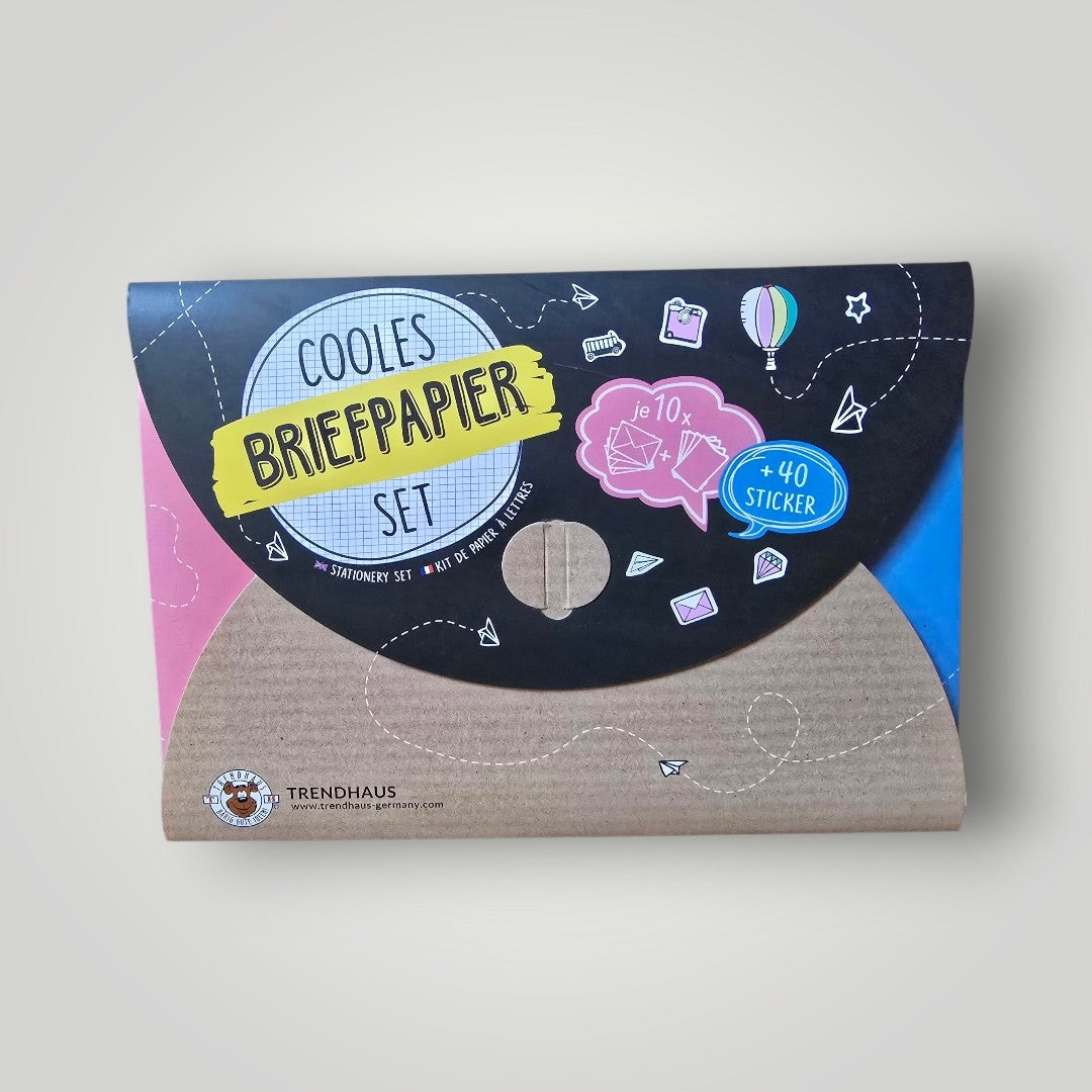 Briefpapier Set mit Stickern OVP