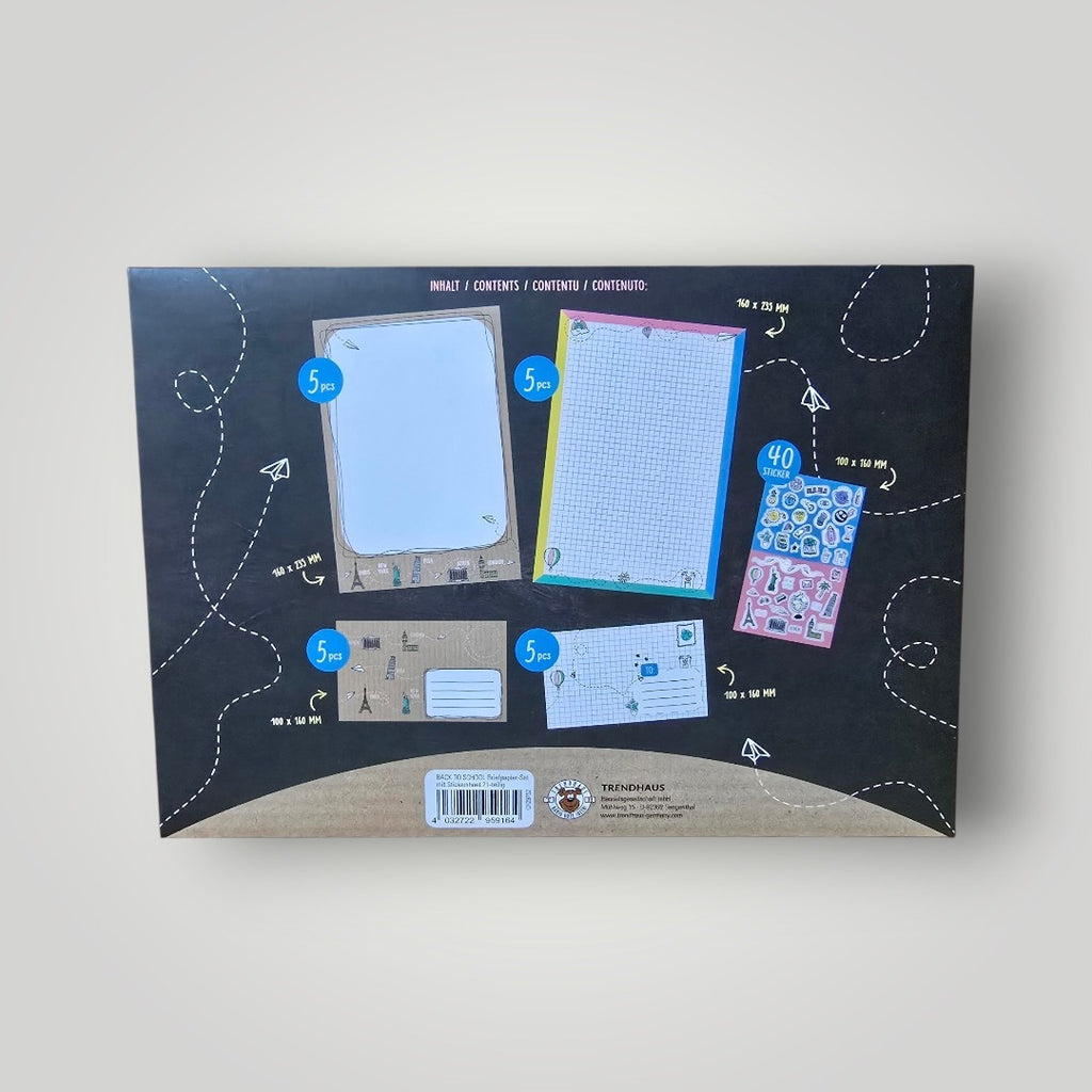 Briefpapier Set mit Stickern OVP