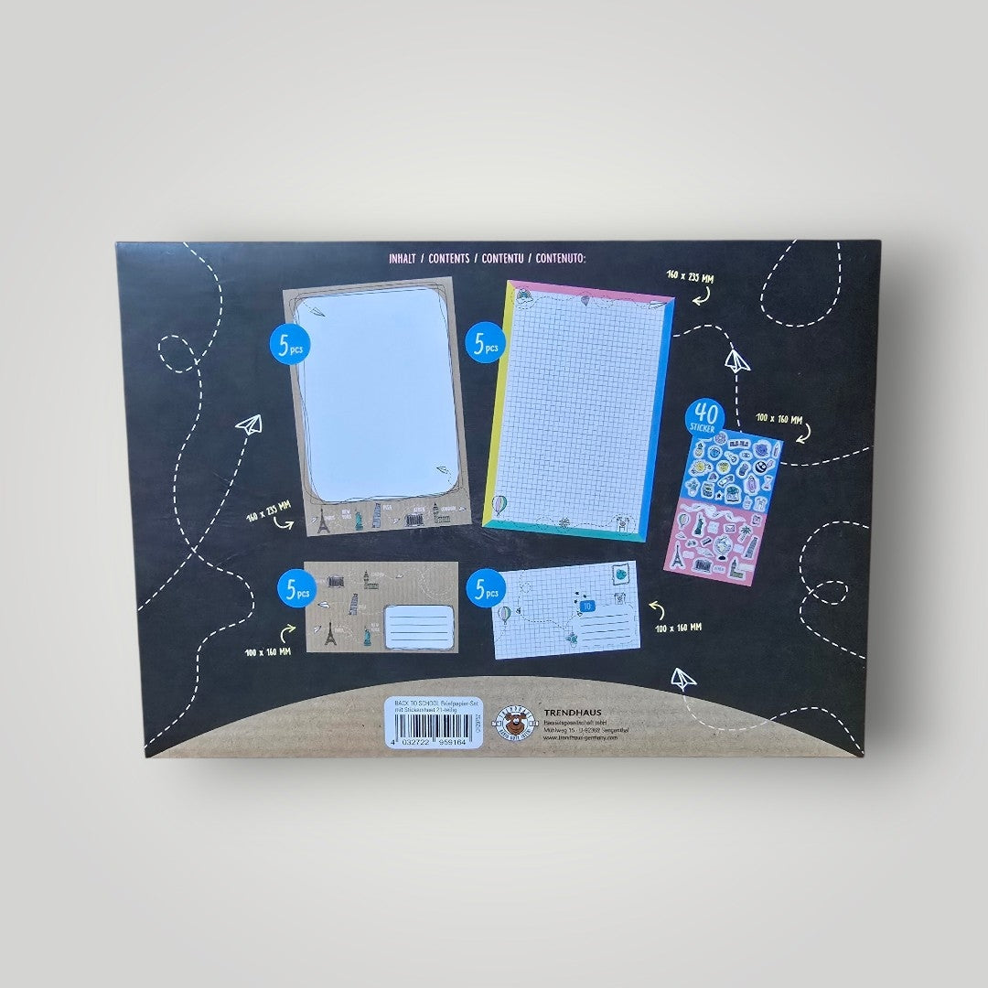 Briefpapier Set mit Stickern OVP
