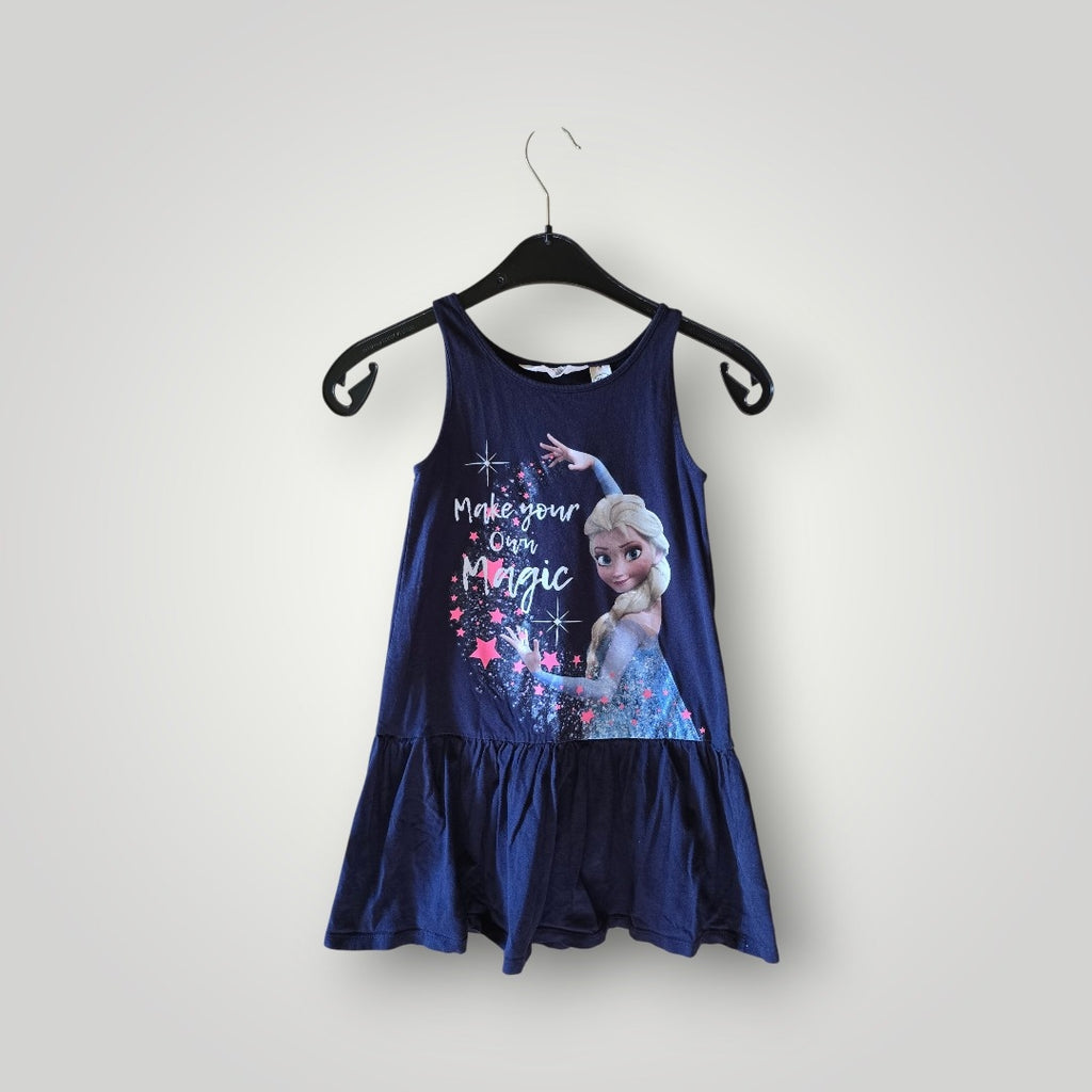 H&M Disney Eiskönigin Elsa Trägerkleid Gr. 122/128