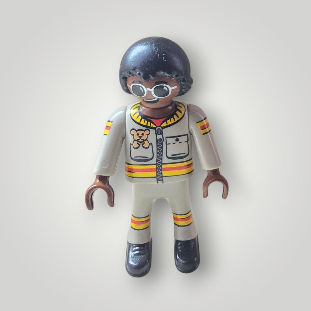 Playmobil Figur Junge im Piloten-Rennfahreranzug