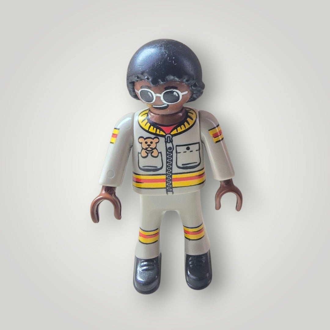 Playmobil Figur Junge im Piloten-Rennfahreranzug