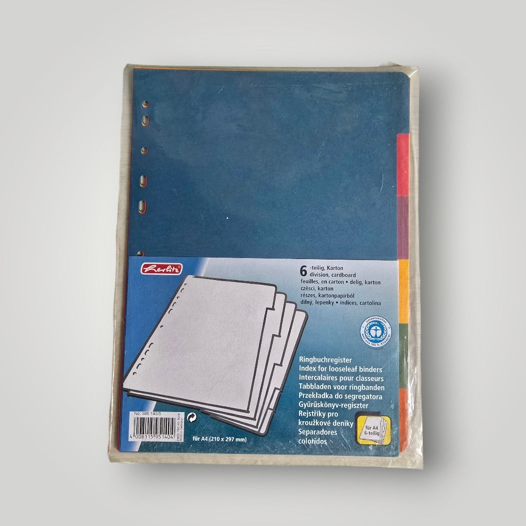 Herlitz Register Karton 6 tlg. OVP
