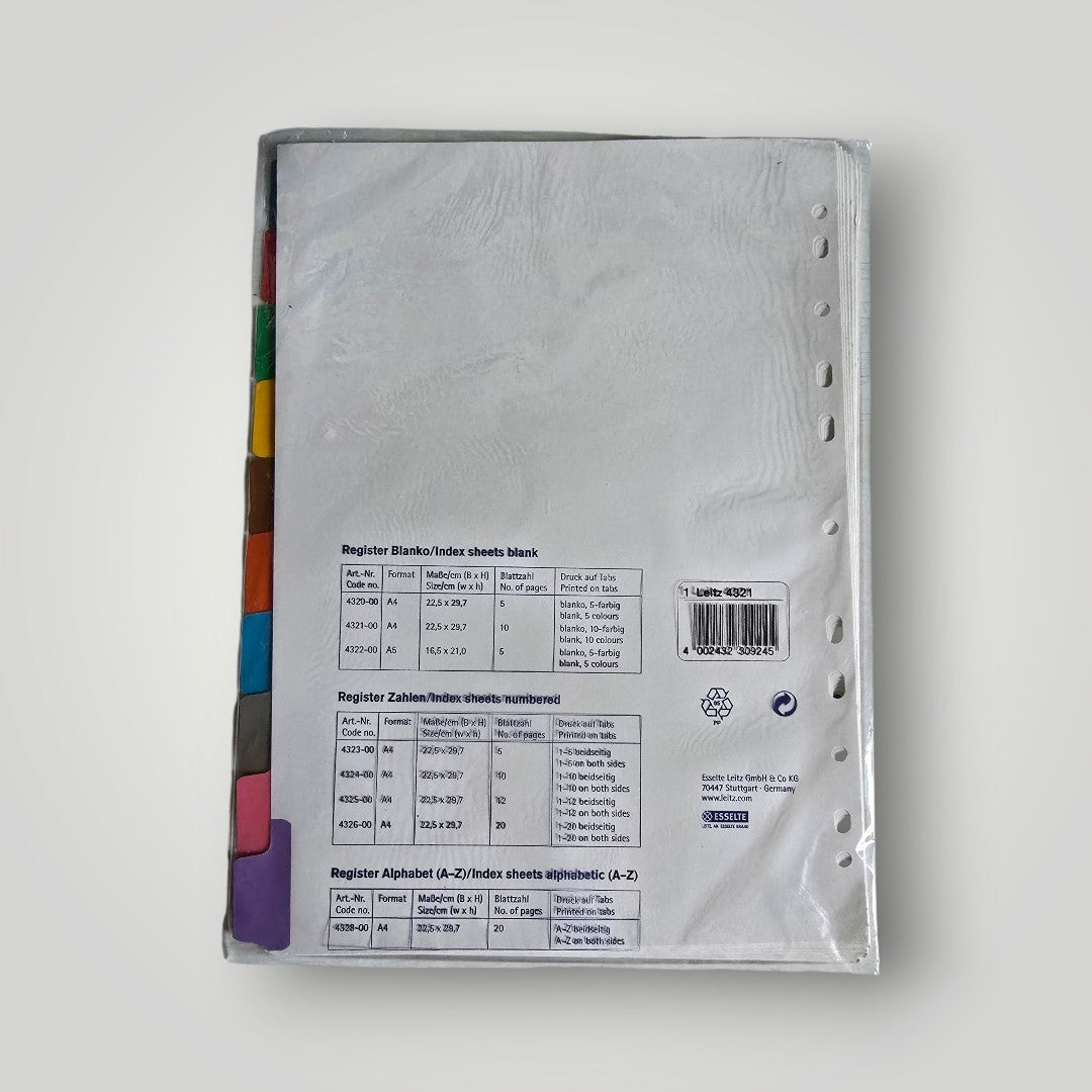 Leitz Register 10 tlg. OVP