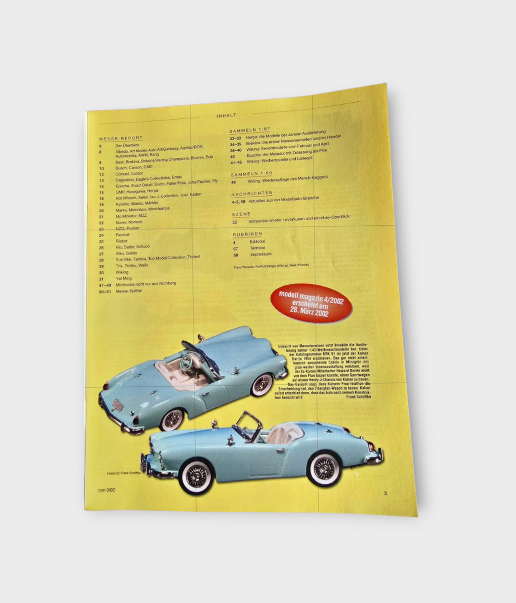 Zeitschrift Modell Magazin 03/2002