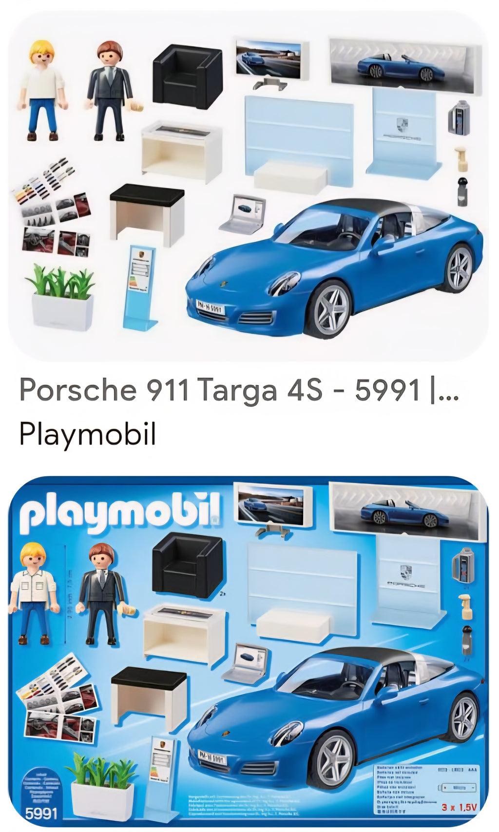 Playmobil Porsche 911 Targa S Verkauf-Stand 5991/30649664
