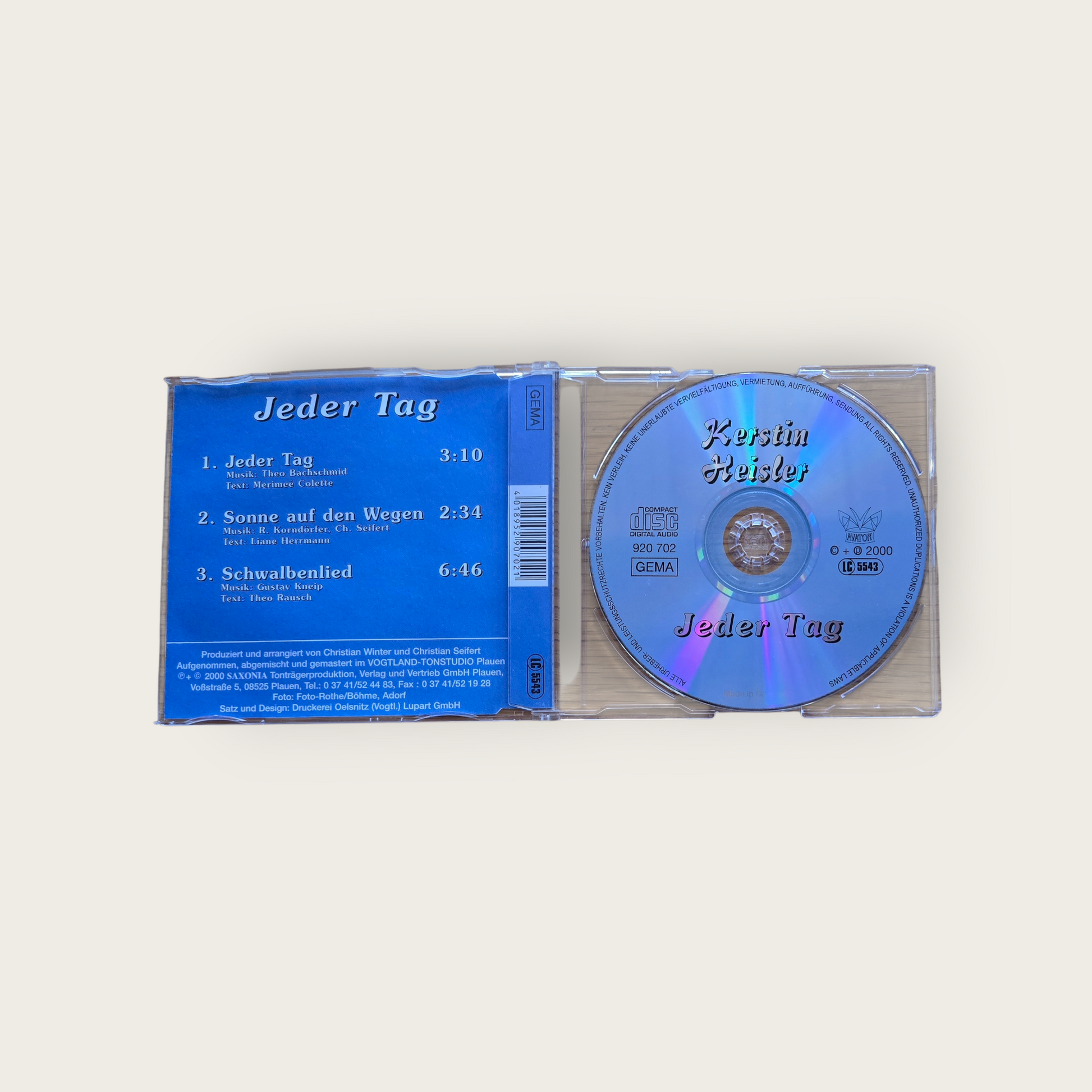 Maxi CD  Kerstin Heisler Jeder Tag